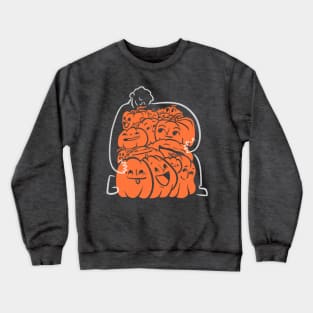 Halloween Art Pumpkin Picker Crewneck Sweatshirt